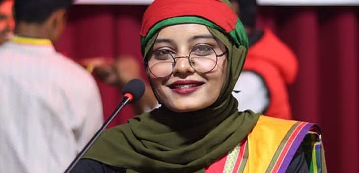 বৈষম্যবিরোধী আন্দোলনের নেত্রীর রাজনীতি না করার ঘোষণা