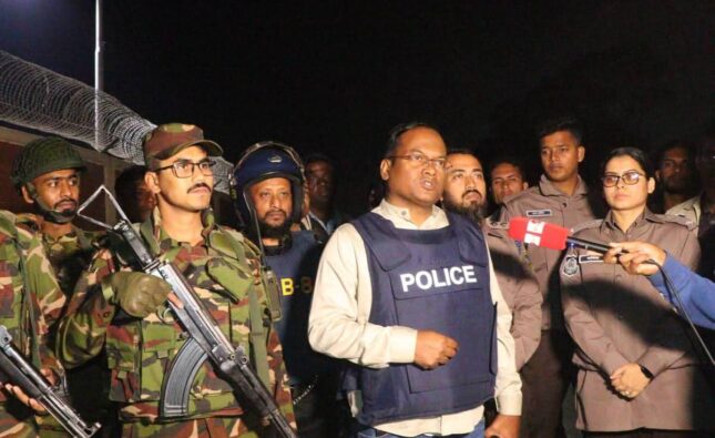 সংসদ নির্বাচন উপলক্ষ্যে ডমিনেশন পেট্রোলিং অনুষ্ঠিত