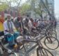 বরিশাল নগরীর ৮ সড়কে ব্যাটারীরিক্সা বন্ধের দাবিতে বিক্ষোভ সমাবেশ