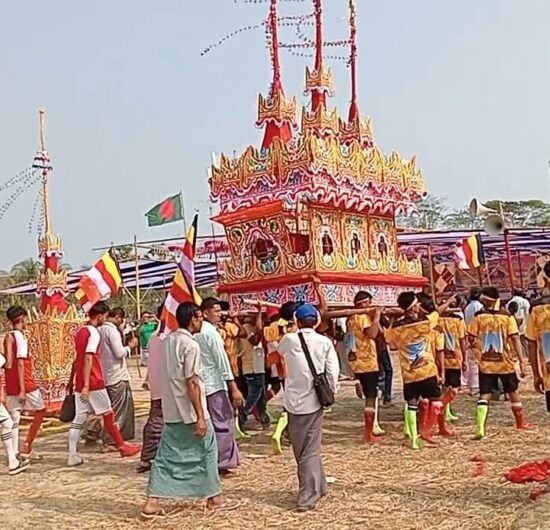 বর্নাঢ্য আয়োজনে রাখাইন সংঘরাজের জাতীয় অন্ত্যেষ্টিক্রিয়া