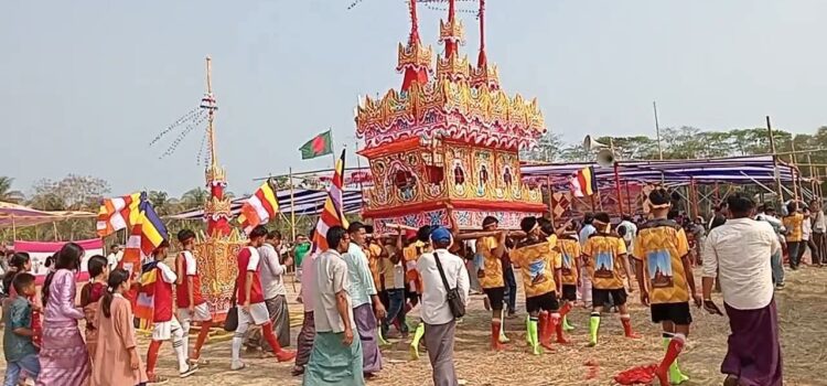 বর্নাঢ্য আয়োজনে রাখাইন সংঘরাজের জাতীয় অন্ত্যেষ্টিক্রিয়া