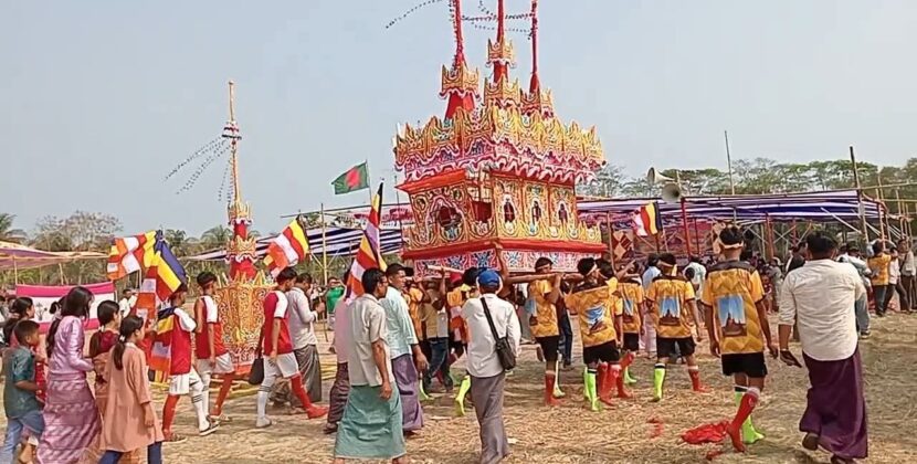 বর্নাঢ্য আয়োজনে রাখাইন সংঘরাজের জাতীয় অন্ত্যেষ্টিক্রিয়া