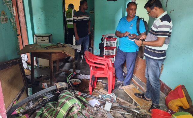 বরিশালে গ্যাস সিলিন্ডার বিস্ফোরণে আহত ২