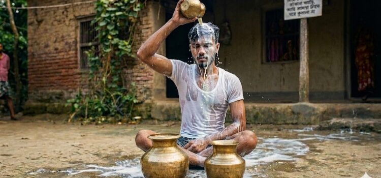 আধা মন দুধ দিয়ে গোসল করে স্ত্রীকে ঘরে না তোলার প্রতিজ্ঞা