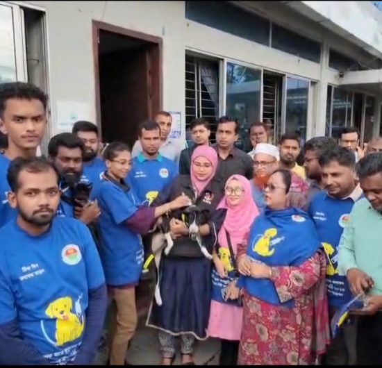 বরিশাল নগরীতে কুকুরের জলাতঙ্ক প্রতিষেধক ভ্যাকসিনেশন প্রোগ্রাম শুরু