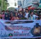 বরিশালে লোডশেডিংয়ের প্রতিবাদে হারিকেন হাতে মিছিল